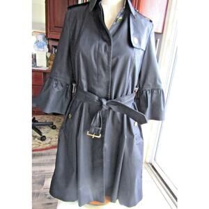 Burberry Black Trench Coat size US 8